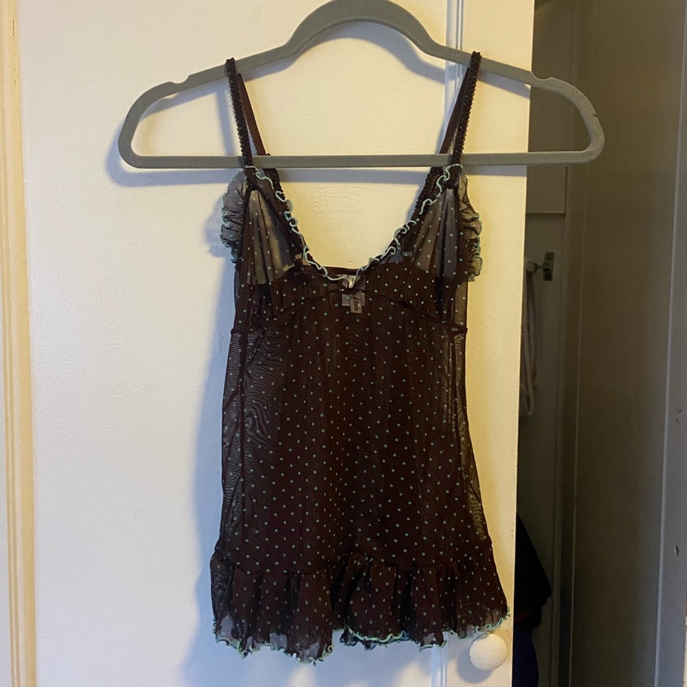 Rampage vintage mesh top